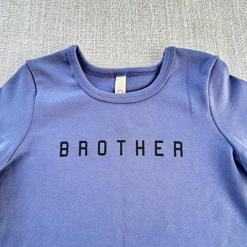 Childhoods Blue "Brother" Graphic Tee Euc 8/9 — image 2 of 5
